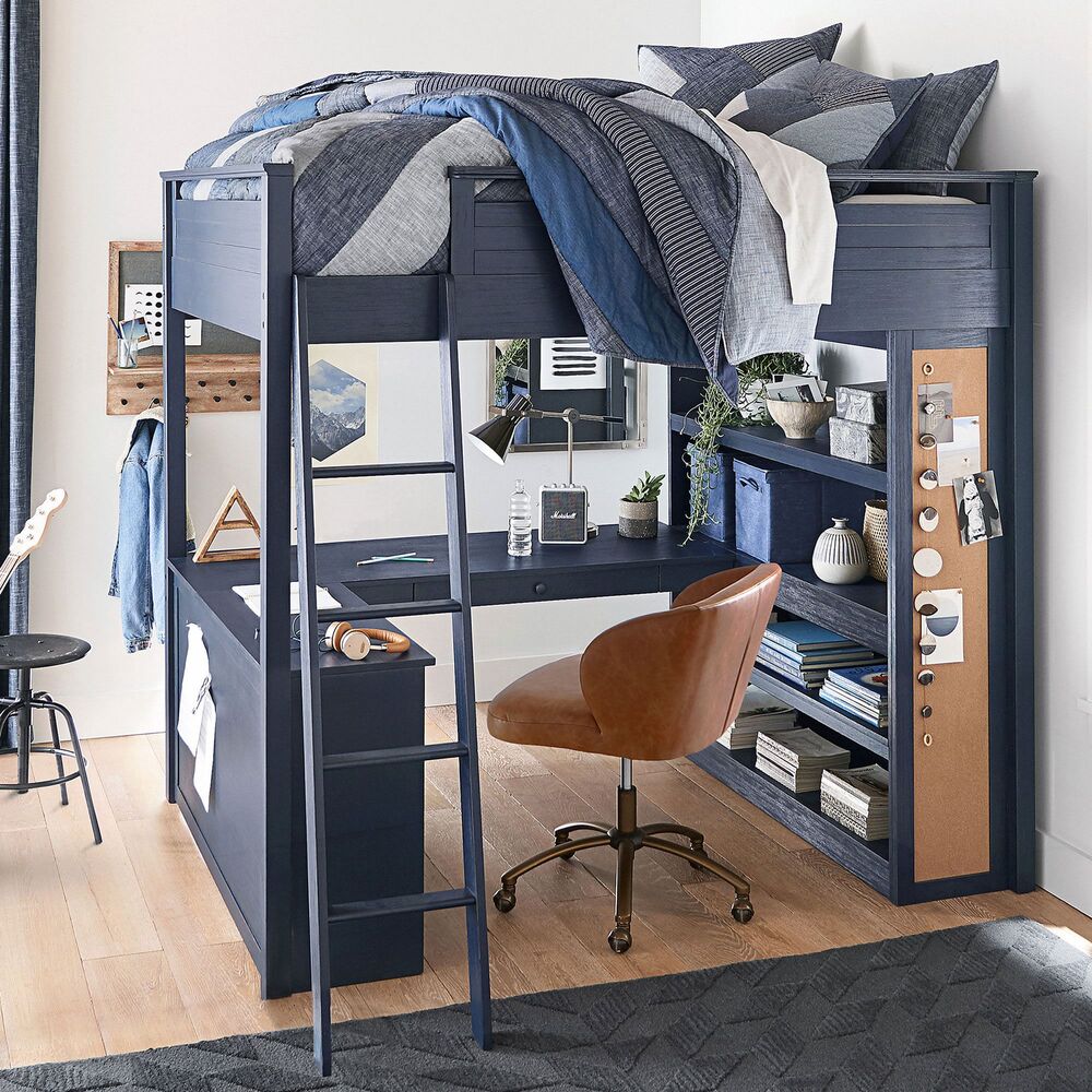 Pottery barn sleep and study low online loft bed