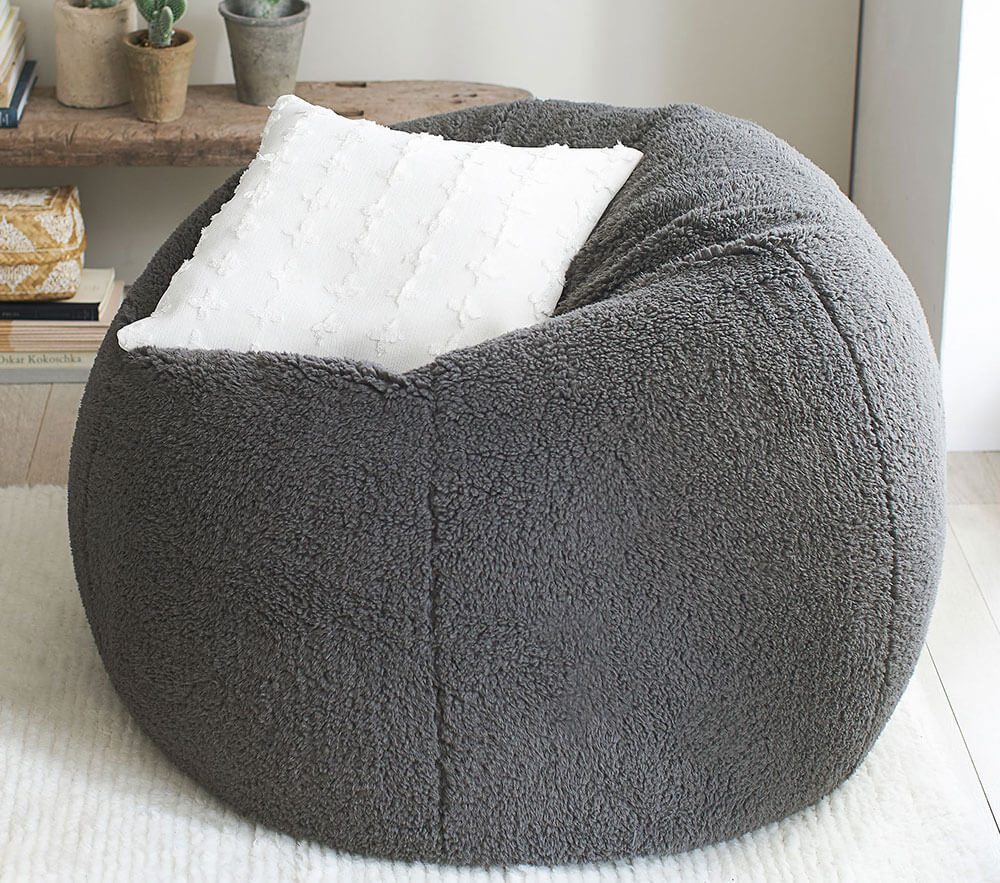 Sherpa bean bag cheap chairs