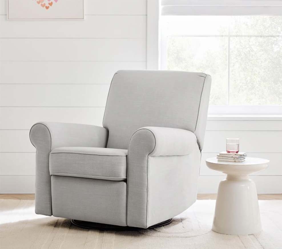 Gray cheap glider chair