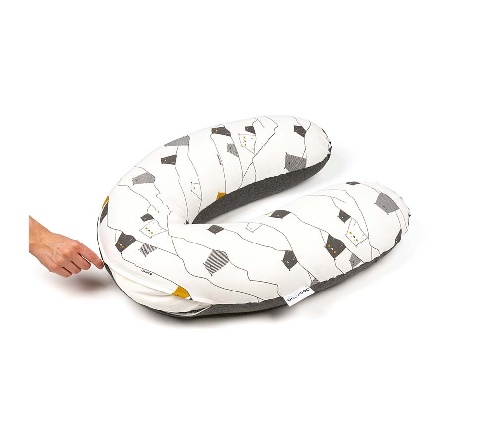 Doomoo - Nursery pillow, Chine White - Hajdi