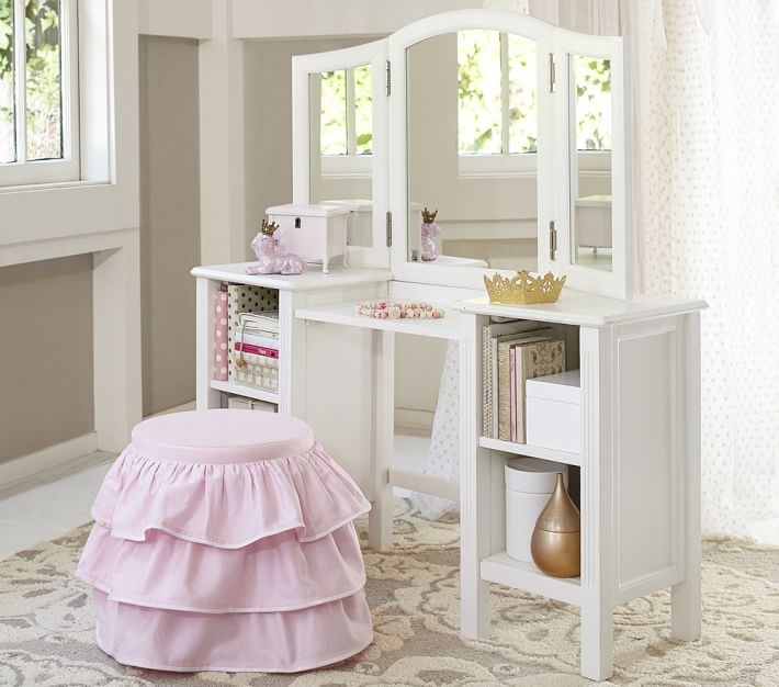 Kids vanity on sale stool