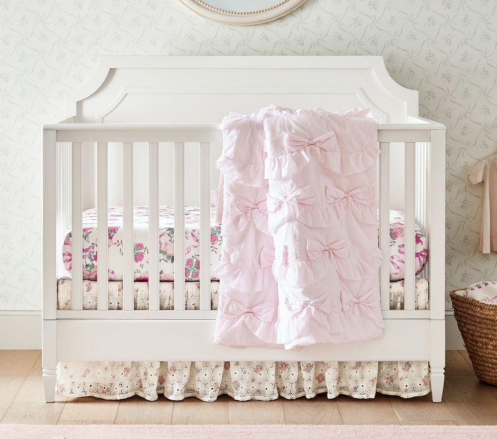 Eyelet discount crib bedding